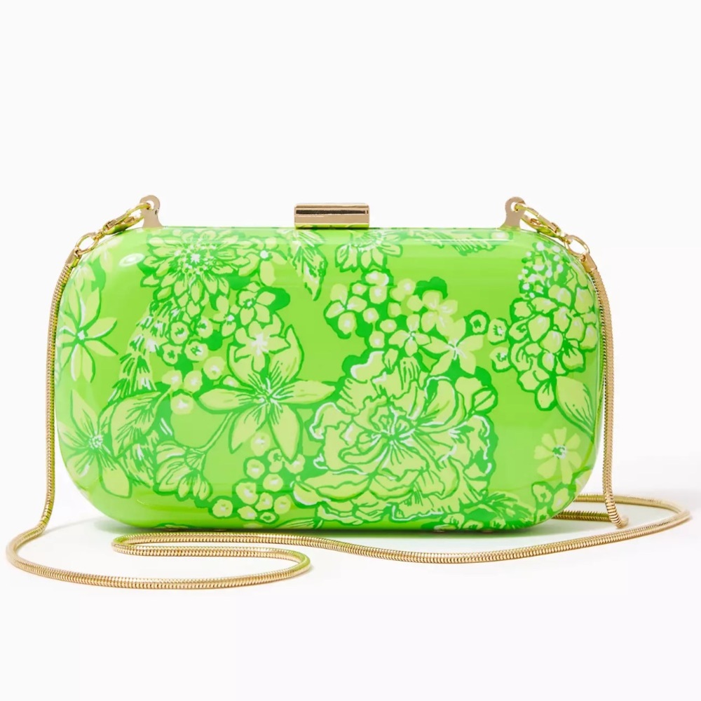 Lily Pulitzer Limeade It’s a spring thing Clutch Purse Crossbody